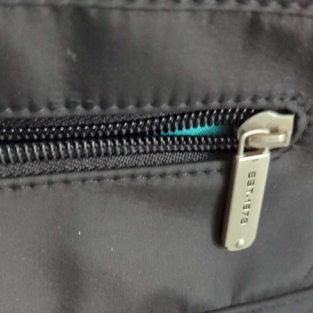 Travelon Black Women's Crossbody Anti Theft Bag with Blue Lining - Picture 2 of 5